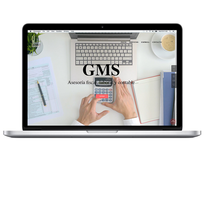 web "GMS asesoría fiscal, laboral y contable"